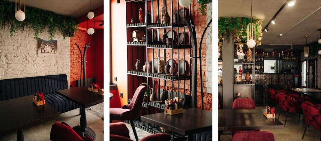 элементы декора в интерьере ресторана